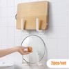 New 2pcs Kitchen Storage Rack Cutting Board Pot Lid Holder Plastic Wrap Film Toilet Paper Holder