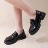 Fashion New Style Popular Brown Loafers Women Uniform Shoes Round Toe Women Retro Round Toe Lolita Shoes Plus Size 42 Zapatos Mujer