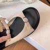 Yuanlitong Summer New Thick-soled Slippers Women's Wear High-end Double-row One-word with Temperament Versatile Sandals Women's Summer