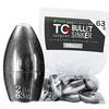 Funks Tungsten Bullet Set of TG Sinkers, 10, Sinkers, 63g, 2-1/4oz