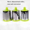 3In1 Hand-Cutter Vegetable Stainless Steel Multi-Function Drum Rotary Grater Fruit Potato Onion Slicer Kitchen Tool Food Chopper
