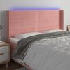 VidaXL LED Headboard Bedroom Furniture Double Bed Accessory Head of Bed Frame Interior Pink 3124247