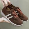 Shoes Women's New German Training Shoes Breathable and Versatile Women's Shoes Fashionable Shallow Single Shoes Lace-up Comfortable Casual Shoes