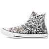 Chuck Taylor All Star Hi Удобные высокие парусиновые кеды Унисекс Черные Белые 571080C
