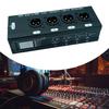 Cable Extender 4 Channel XLR Snake Combo Port Converter Portable Ethernet Drop Box for