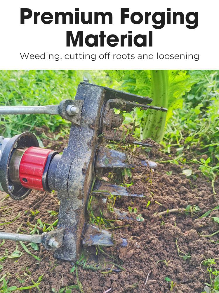 2024 New Weeding Head Grass Remover Tool Attachment 2 In 1 Weeding Wheels Weeding Wheel Gear Box Weeding Machine Garden Tools