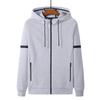 New Spring Autumn Cotton Men's Jacket Zipper Cardigan Sports Hooded Top Fashion Knitted Jacket L-8XL