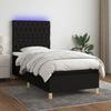 VidaXL Bed Slat Base with Mattress and LEDs, Upholstered Bed, Single Bed, Adult Bed for Interior Bedroom, 3135631