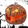LED Pumpkin Lantern with Rising Falling Sound Thrilling Pumpkin Head Ghost House Decoration Halloween Terrifying Decoration