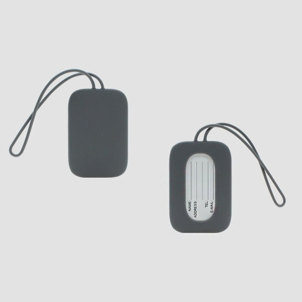 Silicone Luggage Tag Men Women Suitcase Name Baggage Tag Anti-lost Waterproof Airplane Labels Travel Accessories