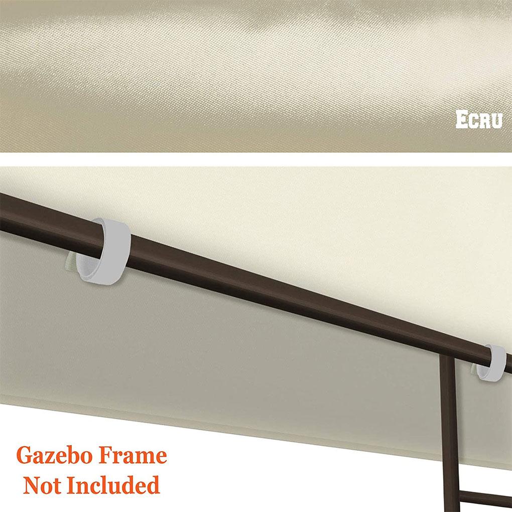 Gazebo Top Replacement Outdoor Patio Umbrella Cover Waterproof Polyester Sunshade Canopy, Dark Green