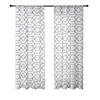 Geometric Embroidery Pastoral Korean Curtains Semi-Blackout Screen Curtain Finished Living Room Bedroom Window Screen