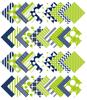Geometric Print Precut 5-inch Cotton Fabric Quilting Squares Charm Pack DIY Patchwork Sewing