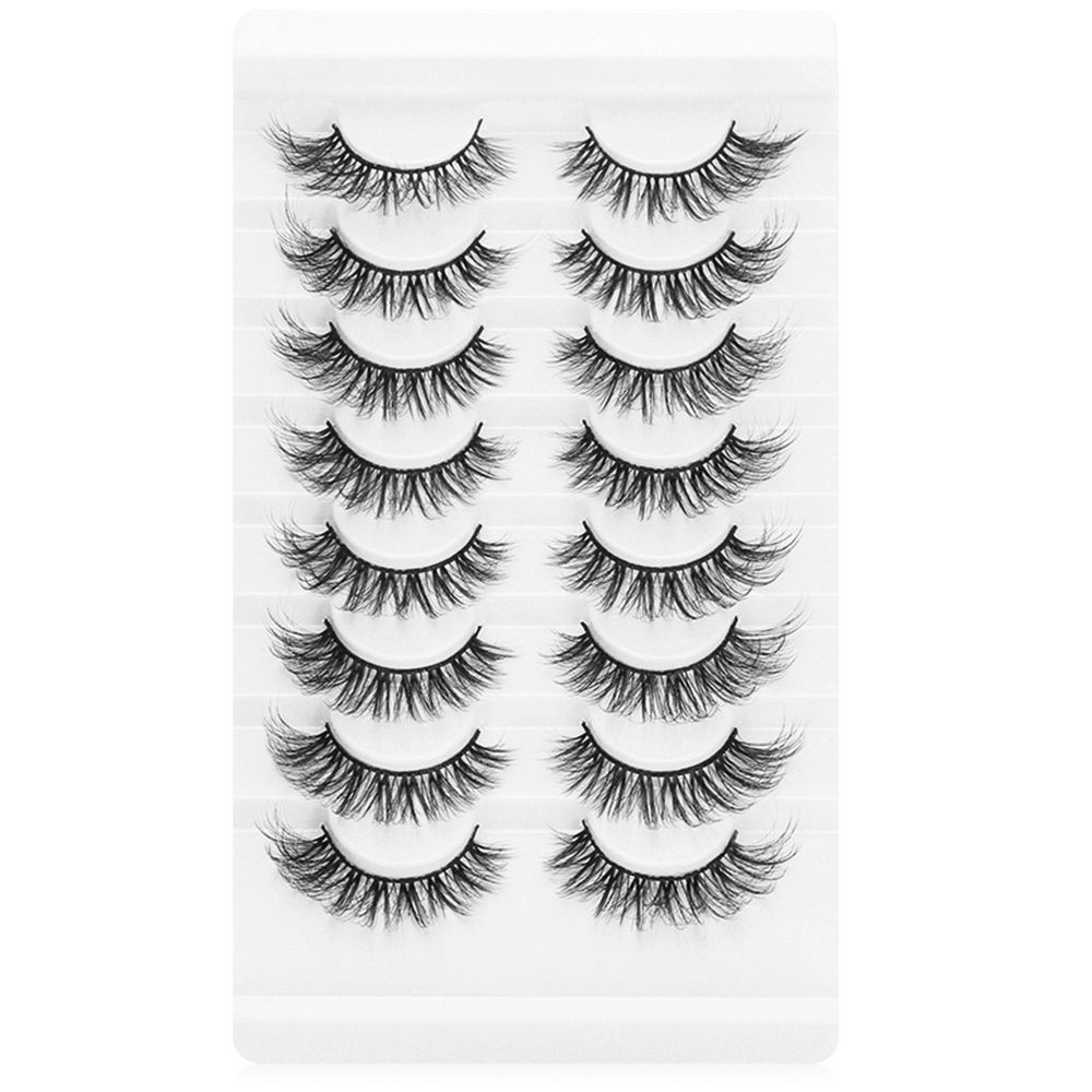 Tools Wispies Fluffy Long Natural Eye Lash Extension 3D Mink False Eyelashes Full Volume Thick