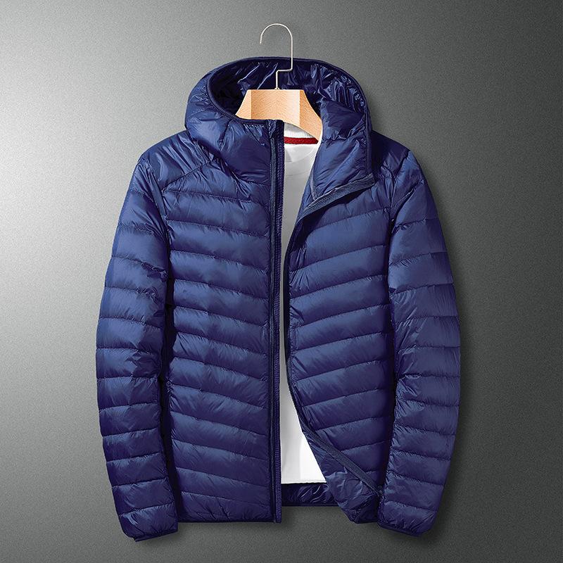 Men's Down Lightweight Portable Plus-size Hooded Down Winter Coat