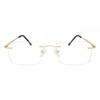 Rimless Square Gold Smartbuy Collection Watson Asian Fit 984d Fashion Unisex Eyeglasses