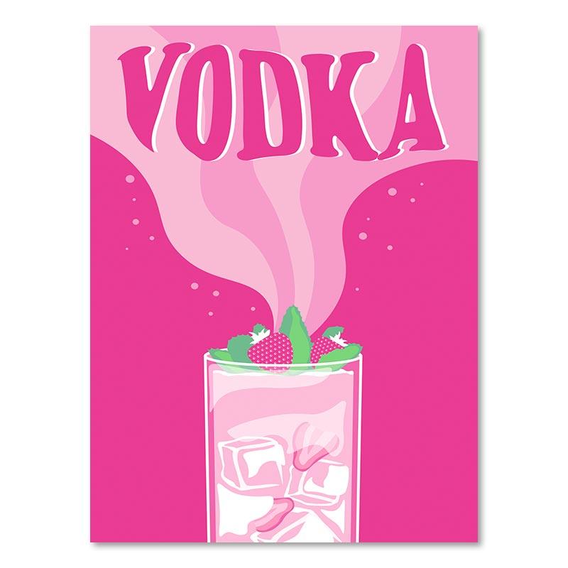 Trendy Champagne Gallery Wall Print Retro Colorful Posters Boho Pink Aesthetic Edgy Canvas Painting Dorm Teen Picture Room Decor