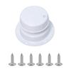 RV Plumbing Vent Cap Kit Duct Vent Cover with Screws for Camper Trailer Motorhome, White