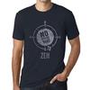 Men’s Vintage Tee Shirt Graphic T Shirt No Wrong Way Zen Navy