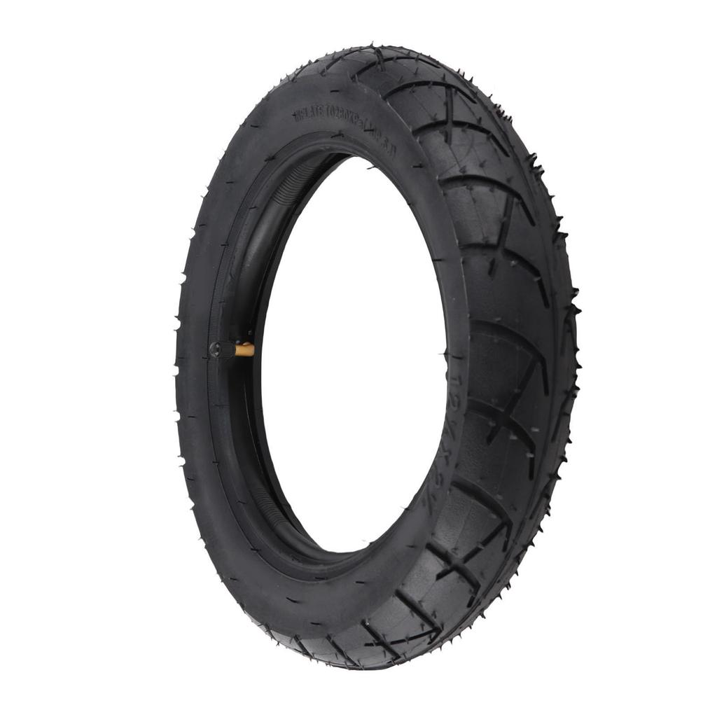 12 1 2x2 1 4 Tire and Inner Tube Set with Angled Valve Stem for Electric Bicycle