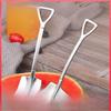 Retro Stainless Steel Shovel Spoon for Eating Watermelon and Desserts - Creative and Cute Household Utensil