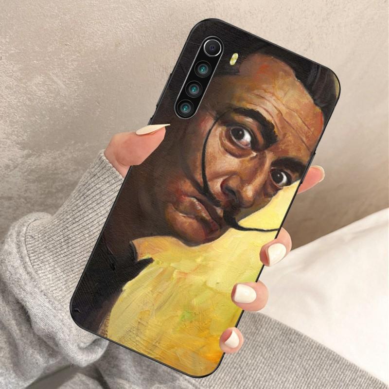Retro Art Salvador Dali Painting Phone Case For Xiaomi Redmi Note 11 10 9T 8 7 Pro Redmi 10 9 9A 9C 8 7 6 Soft Black Phone Cover
