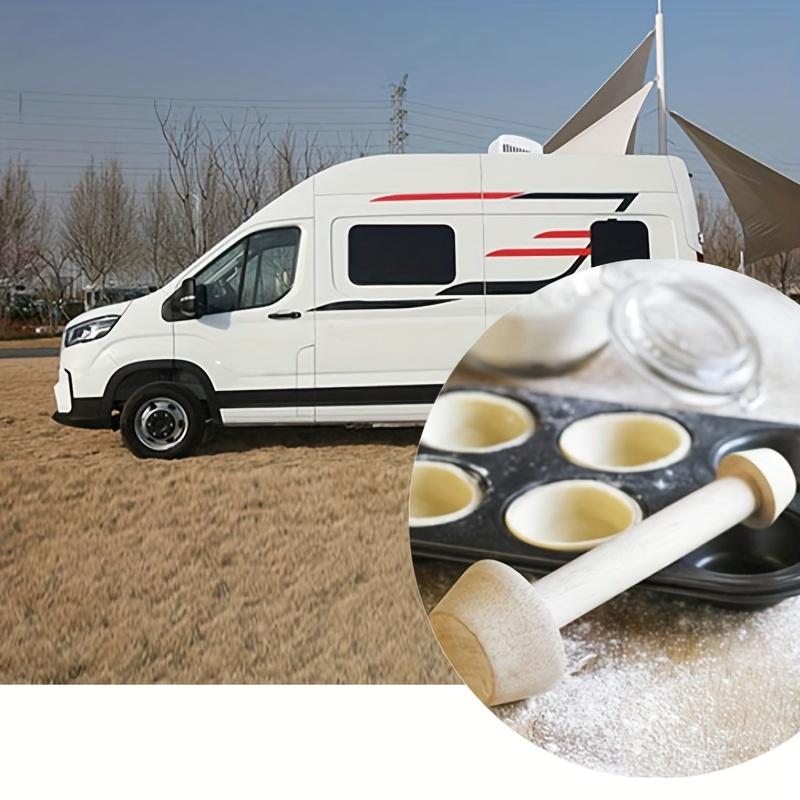 Kitchen Gadgets Wood Egg Tart Pusher Double Side Tart Tamper Kitchen Tools