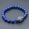 1 Piece Bead Bracelet Blue Women's Tiger Eye Gemstone Bracelet Men's Couple's Bracelet Handmade