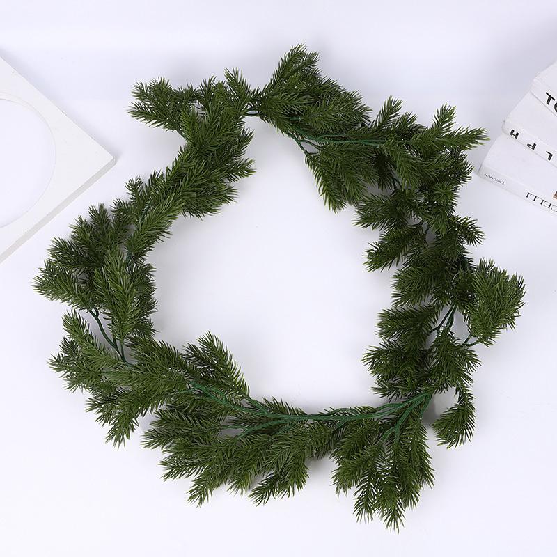 1PC Fashion Artificial Plant Pine Needle Christmas Vine Home Decor Xmas Garland Wall Hanging