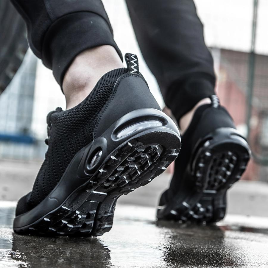 Anti-Puncture Men's Work Shoes Steel Toe Men's Safety Shoes Lightweight Slip Resistant Shoes Man Sneaker