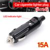 12V 24V Universal Car Plug Adapter Led 15A Dc Car Cigarette Lighter With LED Indicator Plug Converter Plug
