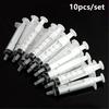 10x Disposable Plastic 5ml Injector Syringe No Needle for Lab Nutrient Measuring Small Pet Food Feeder (Without Needle)