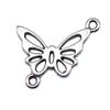 20Pcs Butterfly Connector Charms Jewelri Make Antique Silver Color 20X17mm