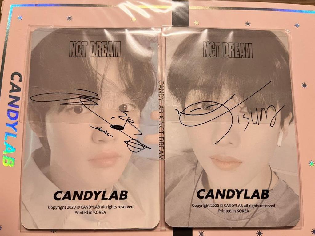 [USED] NCT DREAM CANDY LAB Trading Card Card + 2 Bonus Pieces Set