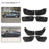Invisible Mud Fenders For Tesla Model 3 Model Y 2017-2022 Car Modification Mud Flaps 4Pcs/set Front Rear Mudguards Splash