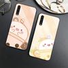 Cartoon Cute Milk Tea Case For Samsung Galaxy A52 A70 A71 A73 A53 A13 5g A03 A72 A22 A21s A03 Core A42 Tempered Glass Cover