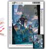 5D DIY Diamond Painting Chinese Style Building Cross Stitch Diamond Art Embroidery  Mosaic Home Deco