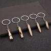 1Pc Portable Model Ear Spoon Keychain Brass Simulation Bullet Gourd Accessories Gift Backpack Accessories