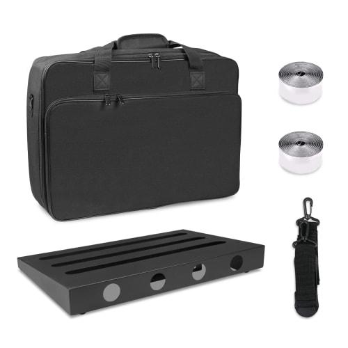 GOKKO Guitar Effects Pedal Board, Durable and Lightweight, with Storage Bag (ML-455x300x61mm)