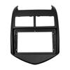 1-2Din Car DVD Frame Audio Fitting Adaptor Dash Trim Kits Facia Panel 9" For Chevrolet AVEO SONIC 2011 12 13 Double Radio Player