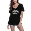 Women's T-Shirt Here For the Beer - Funny Short Sleeve Tee Shirt