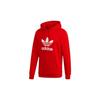 Adidas Originals Trefoil Logo Print Loose-Fit Hoodie Men Hoodie Red GD9924