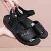 Fashion New Summer Soft Sole Comfortable Middle Aged Women's Sandals Middle Aged and Elderly Flat Bottom Anti Slip Elderly Casual Shoes