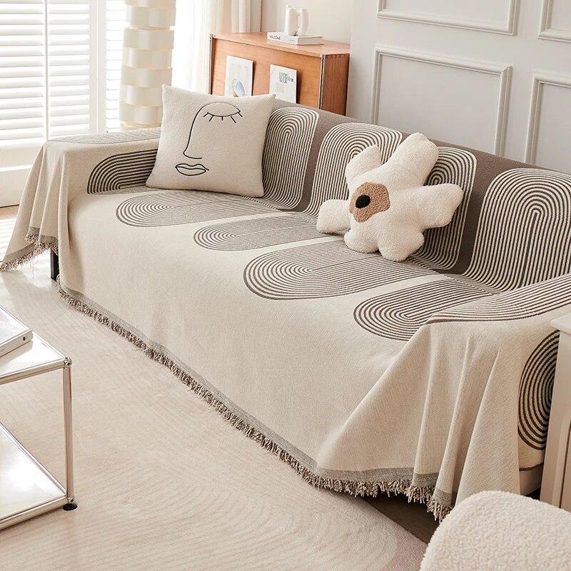 Sofa Towel for All Seasons Simple Ins Style Anti Cat Scratch Sofa Dustproof Sofa Blanket