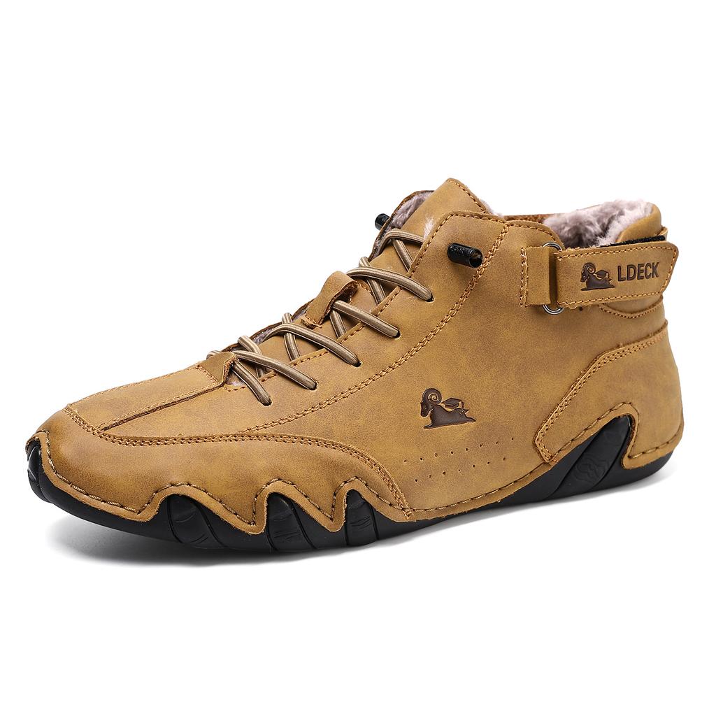 Popular Winter Velvet Martin Boots Large Size Octopus Men's Thermal Cotton Shoes High Top Men's Sports and Leisure Shoes