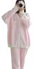Room Cute Top and Bottom 2 Piece Straight Pastel Free Size [RAVIR] Женская одежда, Зима, Пушистый, Пижама, Комплект, Женственный, Карманы, Брюки, Розовый,