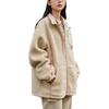 Anta FW22 Life Series Back Print Letter Zip-Up Fleece-Lined Jacket Unisex Outerwear Off-White 952238611-1