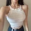 New Summer Hot Girl Sexy Knitted Vest Wearing Outside and Inside Slim Strap Strap Top for Women