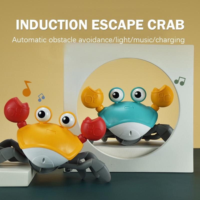 Kids Induction Escape Crab Octopus Crawling Toy Baby Electronic Pets Musical Toys Educational Toddler Moving Toy Christmas Gift