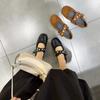 Autumn New Flat Bottom Rivet Ballet Single Shoes Women's Bow Round Head Rivet Mary Jane Shoes Women's